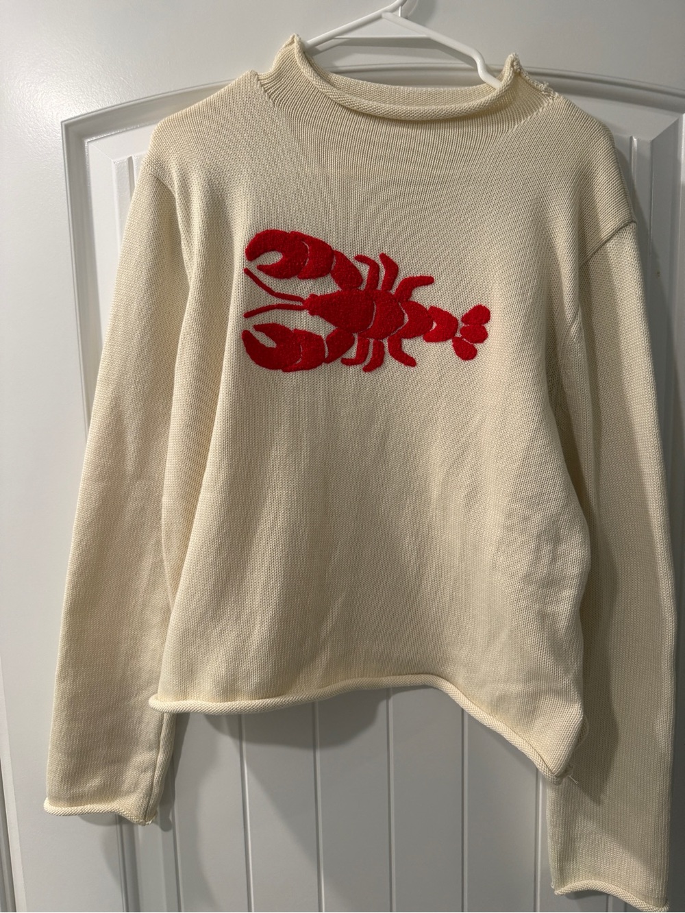 Lobster roll neck sweater, never worn